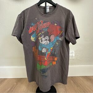 Mighty Mouse Men’s Graphic T-Shirt. Size Medium